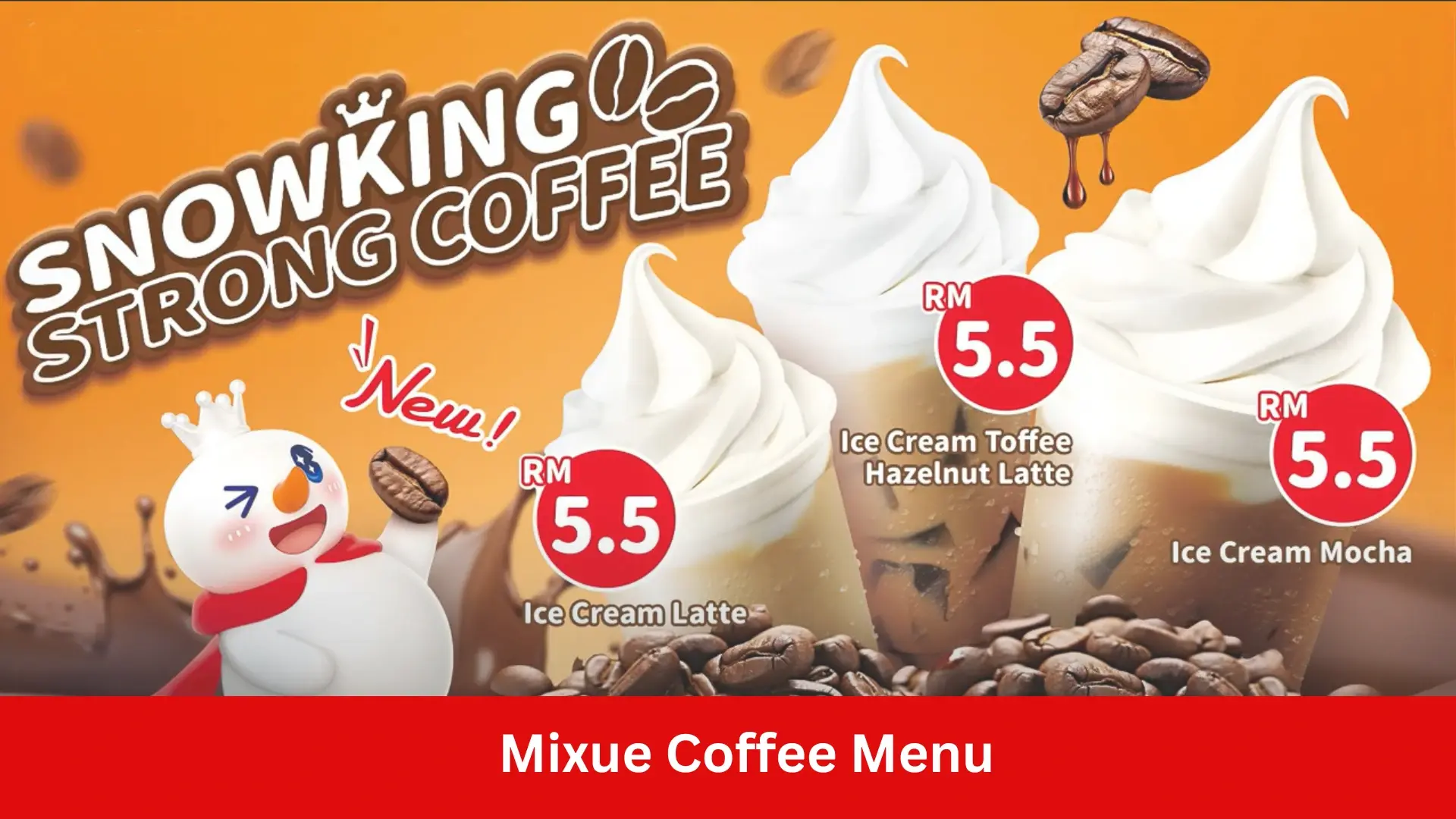 Mixue Coffee Menu