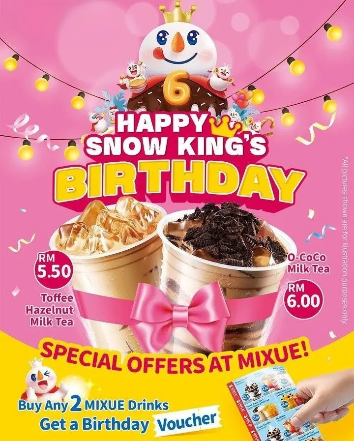 Mixue Snow Kind Birthday promotion Voucher